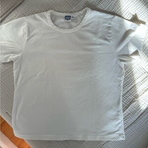 Jungmaven Tiny Tee in White, Size Medium